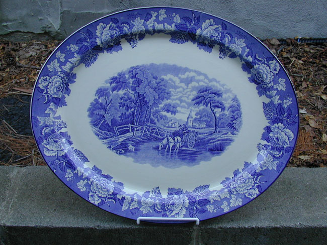 Large Staffordshire Platter by Enoch Wood & Sons Circa 1825-1835